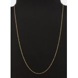 A 9ct yellow gold chain, L. 45cm.