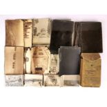 A quantity of mixed glass and other photographic negatives, with a collection of Middle Eastern