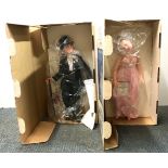 Two boxed World Doll figures of Fred Astaire and Ginger Roberts, doll H. 50cm.