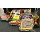 A large quantity of vintage toys and games.