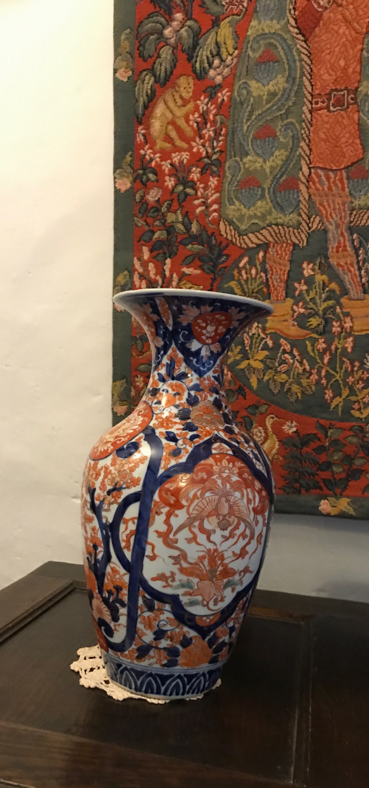 Two 19th Century Japanese Imari vases, tallest 36cm.