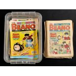 An extensive quantity of old Beano comics.