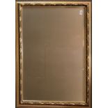 A large gilt framed mirror, 102 x 73cm.