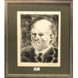 A limited edition lithograph after Pablo Picasso's Vollard Suite, Vollard portrait III, with Plitt