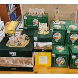 A quantity of historic Lilliput Lane collectibles including The Old Royal Observatory, Buckingham