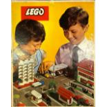A box of vintage Lego, together with a further extensive quantity of Lego including cars, cyclists