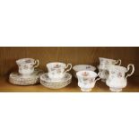 A Royal Albert Winsome pattern part tea set