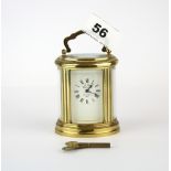A small L 'epee, Saint-Suxanne, France carriage clock, H. 10.5cm.