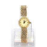 A ladies 9ct yellow gold Rotary wrist watch.