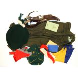 A quantity of vintage boy Scout items.