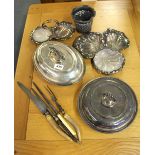 A quantity of good mixed silver plate.