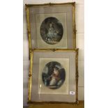 A pair of gilt framed pencil signed lithographs by James Northcoat (British 1746-1831). Reprinted in