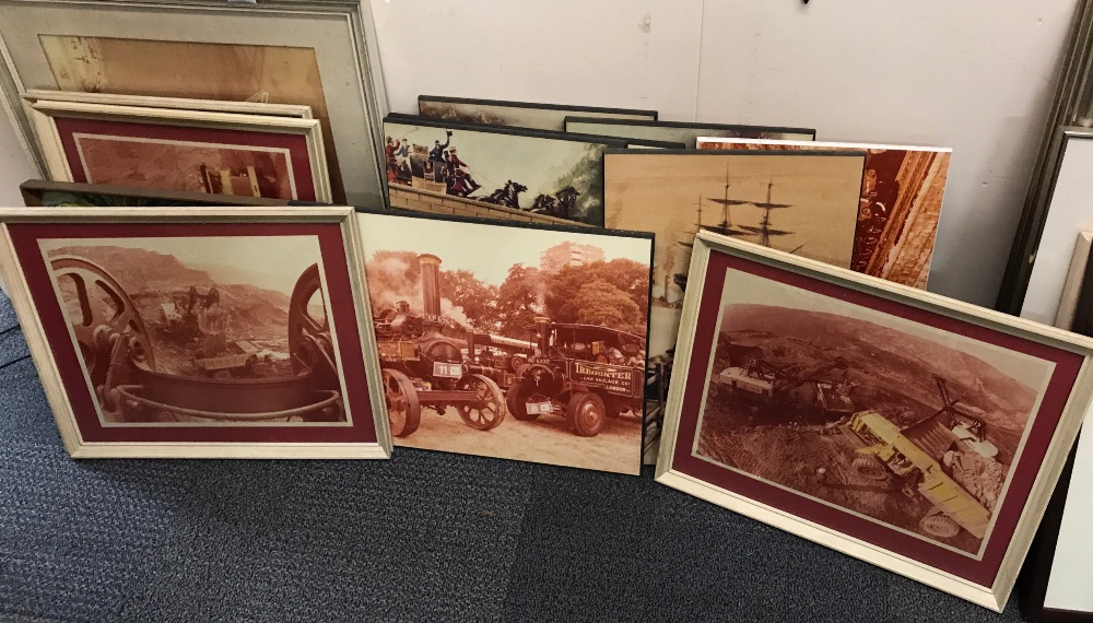 A quantity of Industrial style prints and mounted photographs. - Image 3 of 3