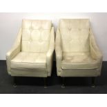 A pair of 1960's armchairs.