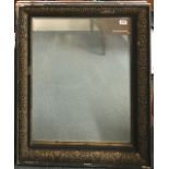 A large 19th Century mirror, 84 x 93cm.