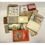 A quantity of mixed stamp albums and loose stamps.