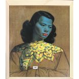 A 1960's framed Tretchikoff print 'The Chinese Girl', frame size 54 x 64cm.