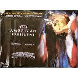 Cinema interest. Two double sided paper cinema posters for The American President, 101 x 76cm.