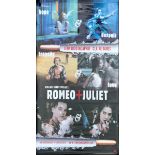 Cinema interest. A single sided plastic foyer cinema poster for Romeo & Juliet, 187 x 116cm.