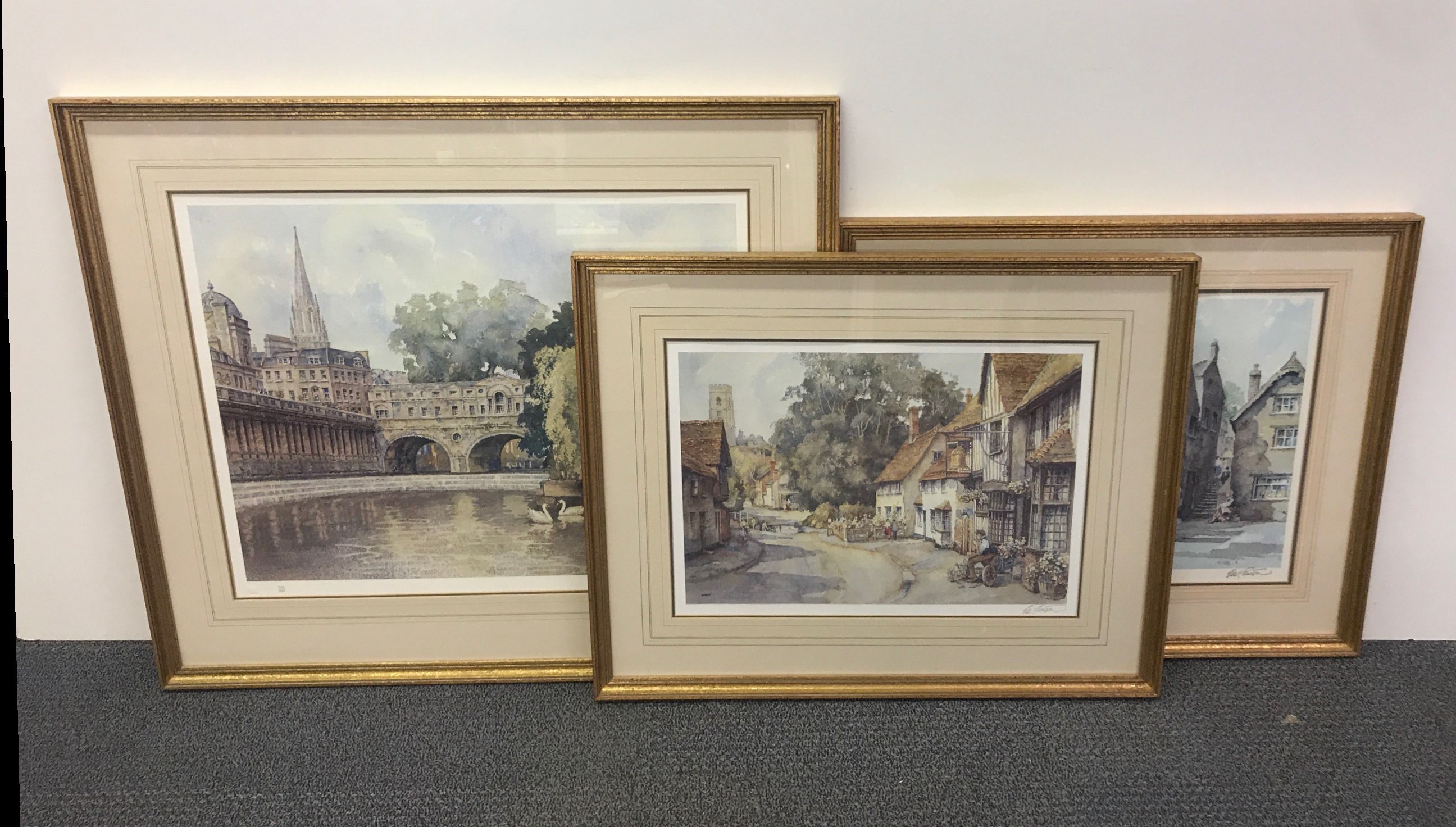 An Eric Sturgeon (1920 - 1999) large framed pencil signed limited edition 204/850 lithograph of