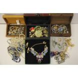 A quantity of mixed good quality costume jewellery.