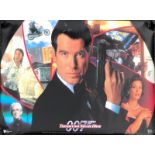 Cinema interest. A Double sided cinema poster for 007 Tomorrow Never Dies, 180 x 120cm.
