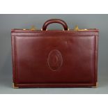 A Cartier leather case, 46 x 32 x 19cm.