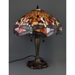 A Tiffany style table lamp, H. 50cm.