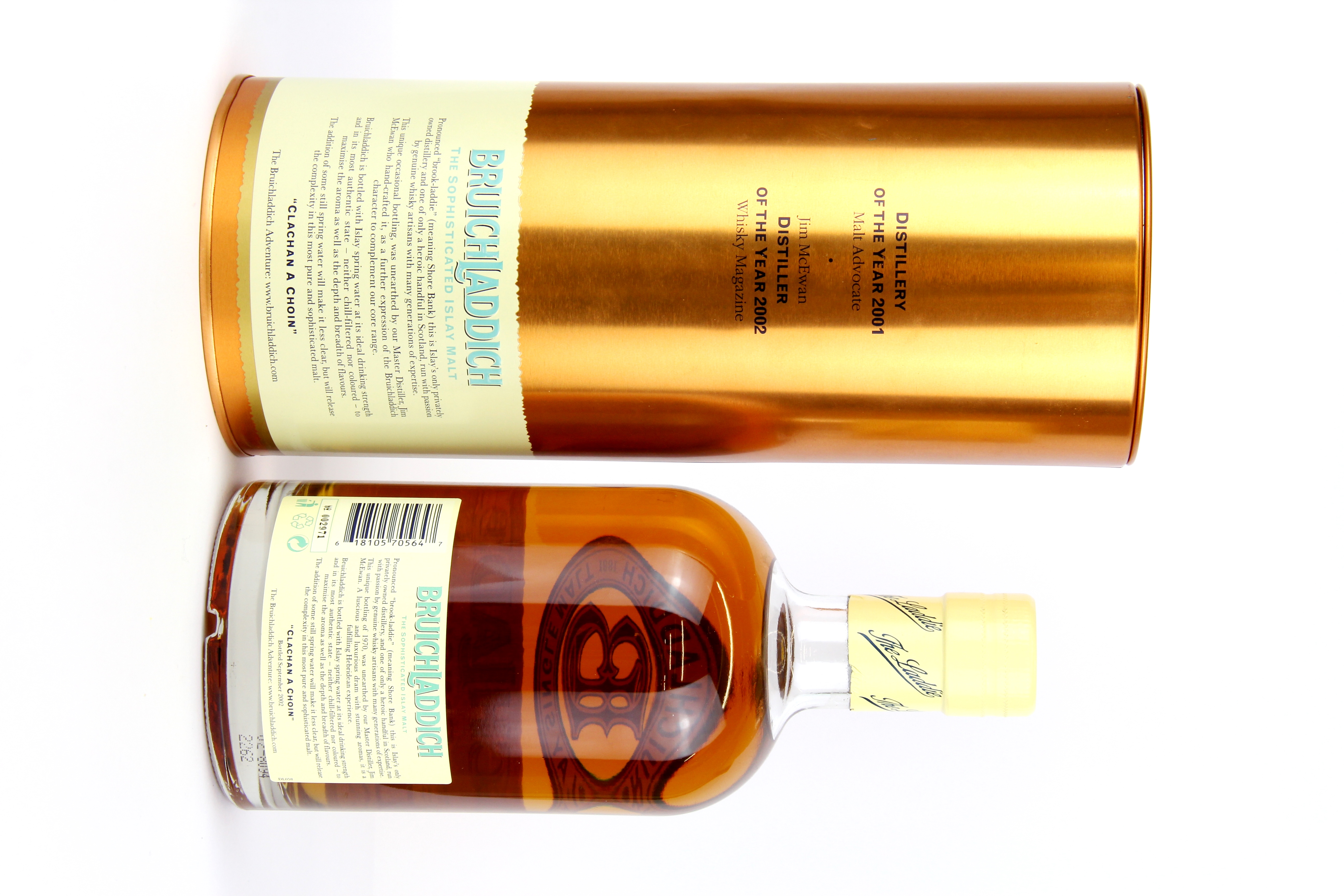 A bottle of 1970 distilled Bruichladdich Islay Single Malt Scotch whiskey. - Image 2 of 3