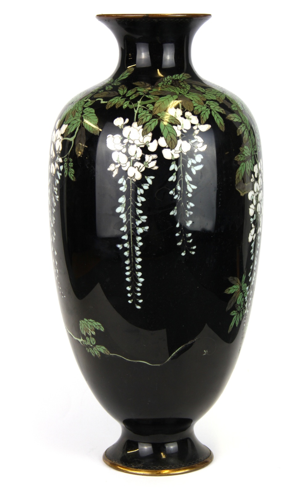 A Japanese cloisonne enamelled vase. Condition: Very minor damage shown in photographs, H. 38cm. - Image 2 of 5