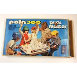 A boxed vintage Pola 300 Puck Master table game.