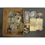 A quantity of mixed glassware and silver plate, etc.