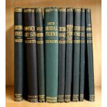 Nine volumes of the works of Charles Dickens with illustrations published by Chapman & Hall Ltd.