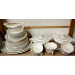 A Wedgwood art deco Moonstone pattern dinner service.