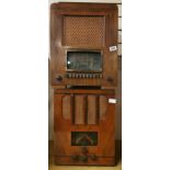 A wooden cased Ferguson radio together with a further PYE radio, largest 47 x 39 x 24cm.