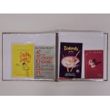 An album of vintage theatre programmes and song sheets.