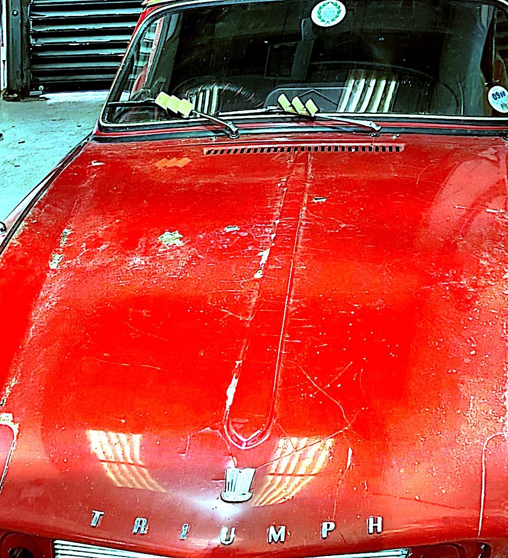 A 1964 Triumph Spitfire Lenham G T 1147cc Sports car. Partially restored. - Image 3 of 8