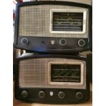 Two Ekco U145 Bakelite vintage radios, L. 44cm.