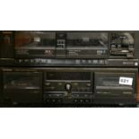 Two Technics double stereo cassette decks.