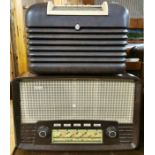 An Ekco Bakelite radio together with a Bush vintage Bakelite radio.