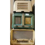 An Ultra vintage radio, a Portadyne Princess radio and a KB radio.