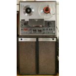 A cased Sharp stereo tape recorder type RD-708V, together with a Sony three head stereo tape