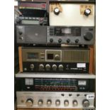 A Realistic sold state communication receiver, and a quantity of other radio equipment.