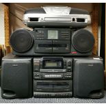 An Aiwa NSX-E7M compact disc stereo system together with two further stereo systems.