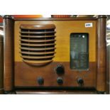 A Sobell 615 wooden cased vintage radio, 54 x 41 x 33cm.