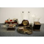 An Art Nouveau style dish and a group of vintage items.