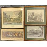 A group of four engravings and prints.