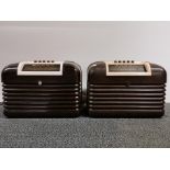 Two Bush vintage Bakelite radios.