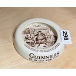 An early Guinness advertising ashtray.