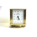 A Sewills four sided clock, hygrometer, barometer and thermometer, H. 11cm.